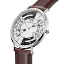 Reloj clásico plateado de Steven Harrington