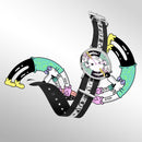 Steven Harrington X Dw Nato Multicolor Printed Dial Silver Watch
