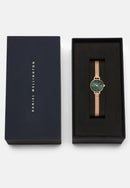 Montre Petite Mini Melrose Rose Gold Green