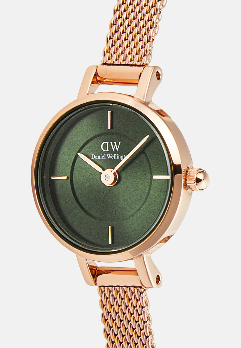 Montre Petite Mini Melrose Rose Gold Green