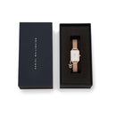 Reloj Quadro Charm Bezel Melrose White Mop en oro rosa