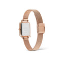 Reloj Quadro Charm Bezel Melrose White Mop en oro rosa