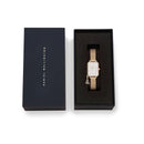 Quadro Charm Bezel Evergold White Mop Gold Watch