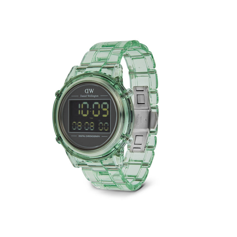 Montre Retro Digital Light Green