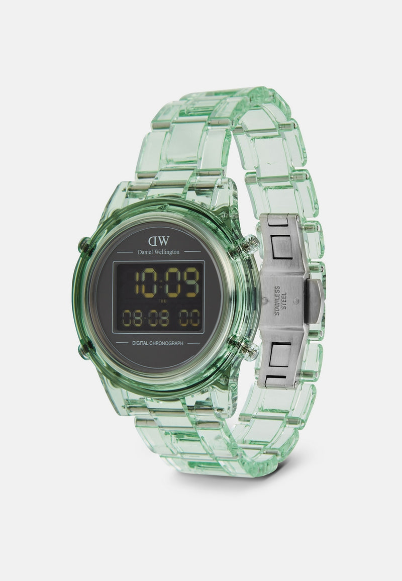 Montre Retro Digital Light Green
