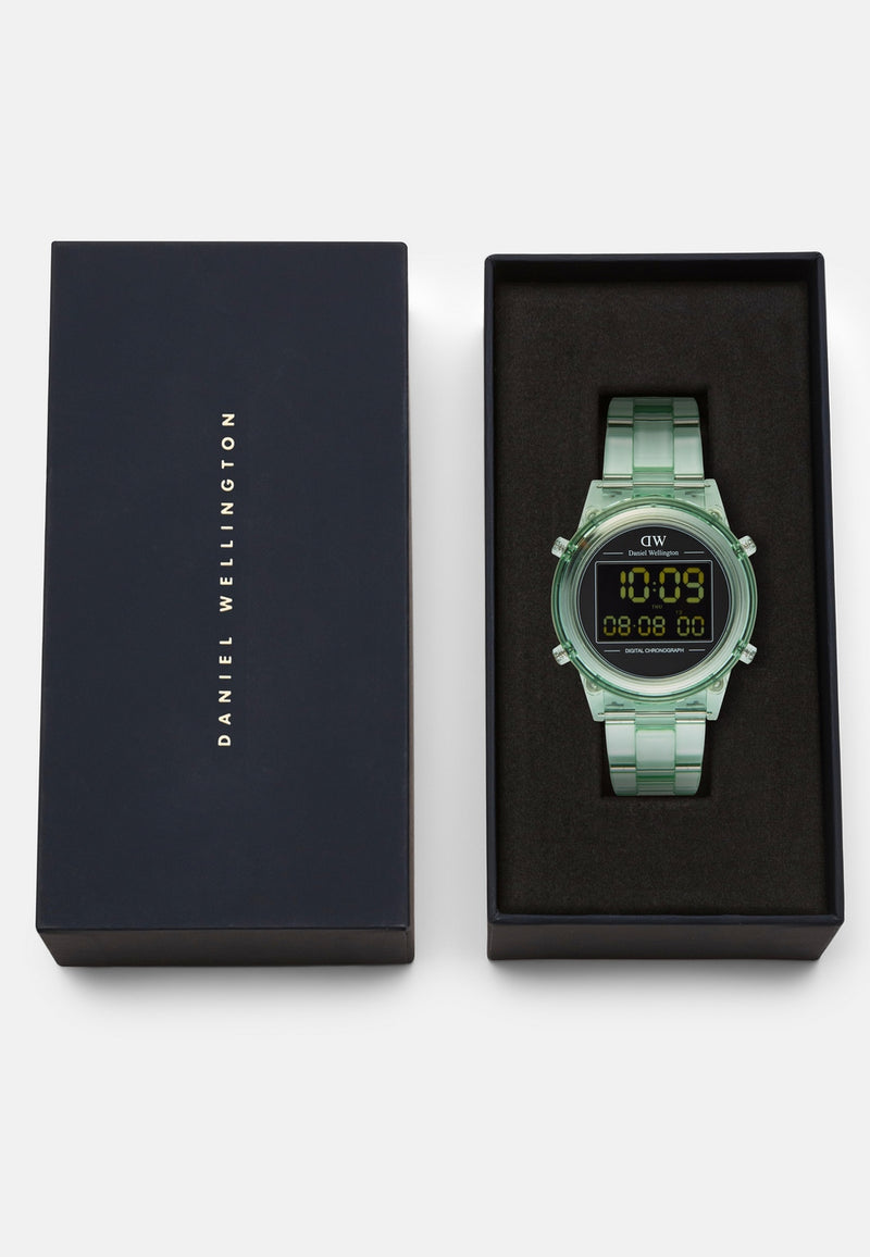 Montre Retro Digital Light Green