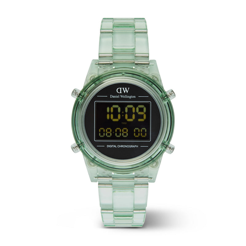 Montre Retro Digital Light Green