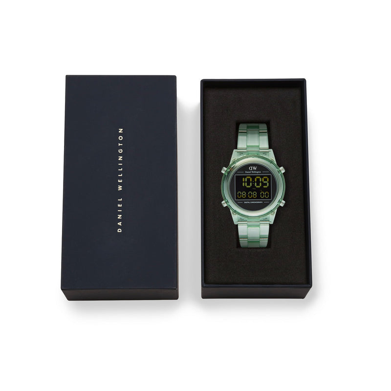 Montre Retro Digital Light Green