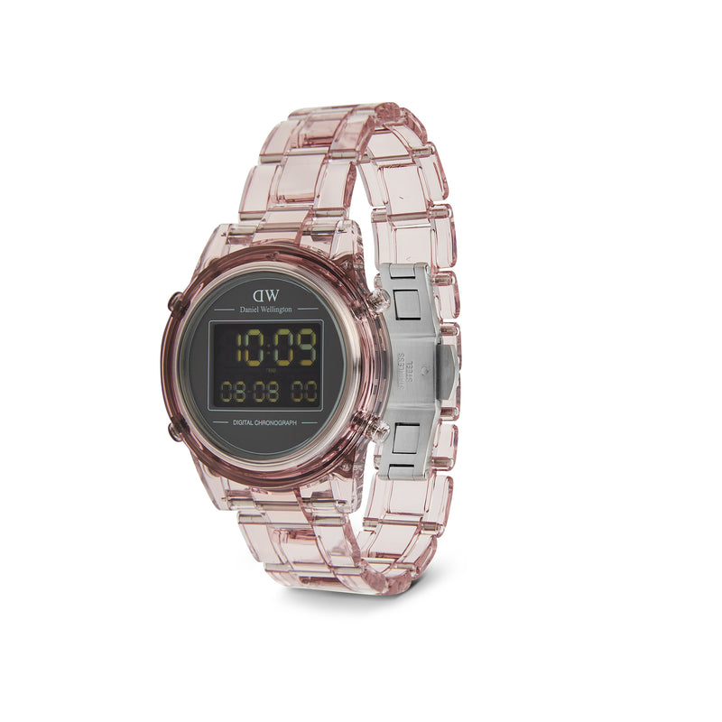 Digital Watch Dark Pink Dark Pink