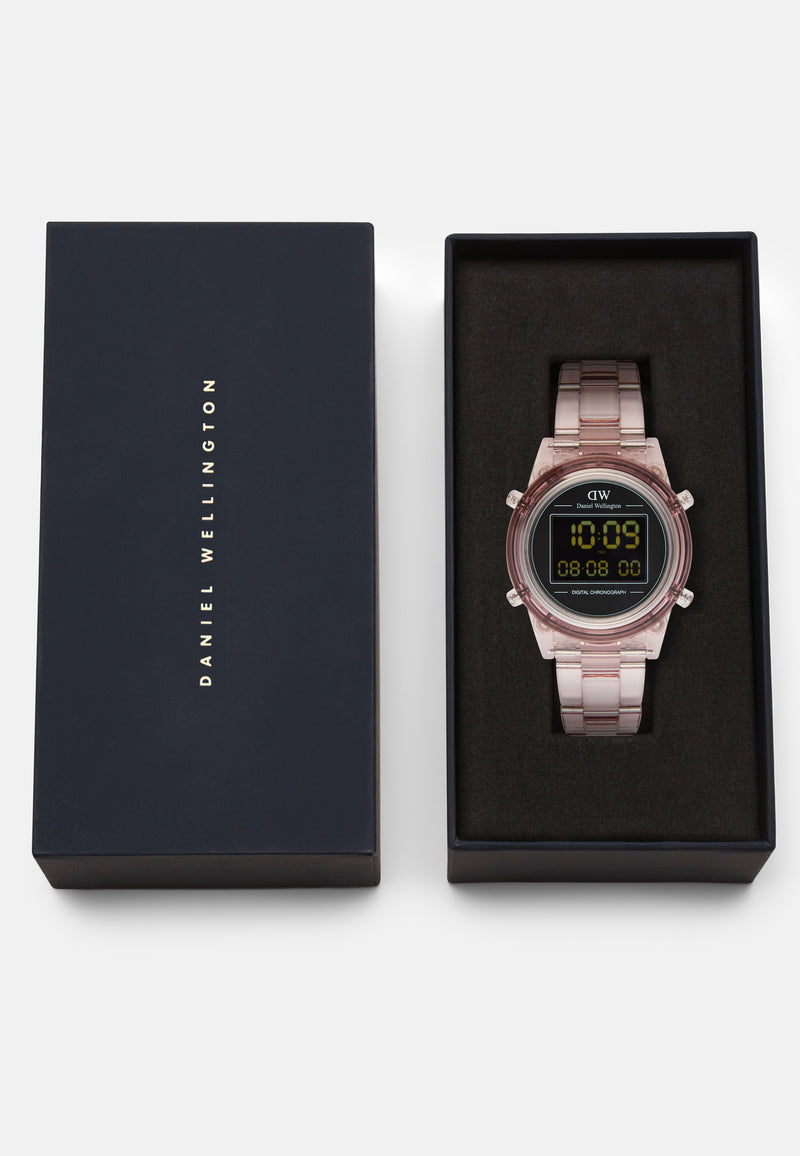 Digital Watch Dark Pink Dark Pink