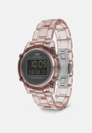 Digital Watch Dark Pink Dark Pink