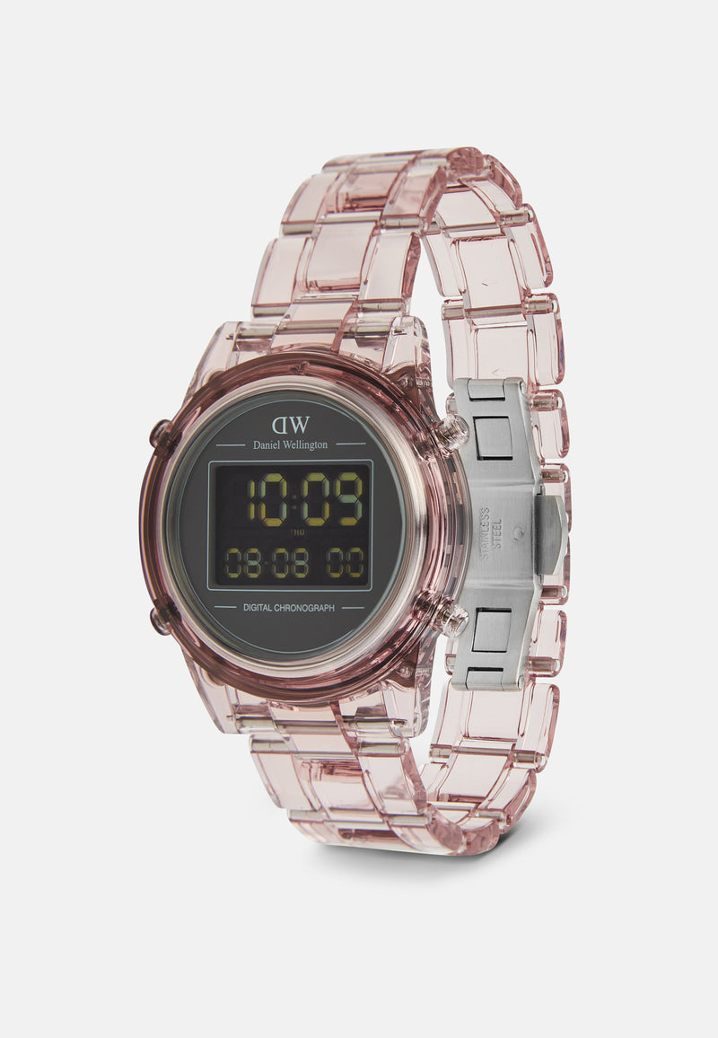 Digital Watch Dark Pink Dark Pink