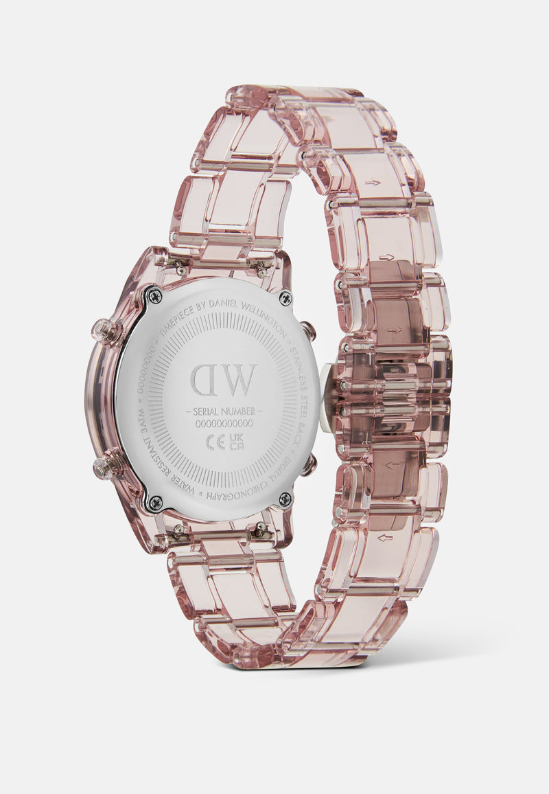 Digital Watch Dark Pink Dark Pink
