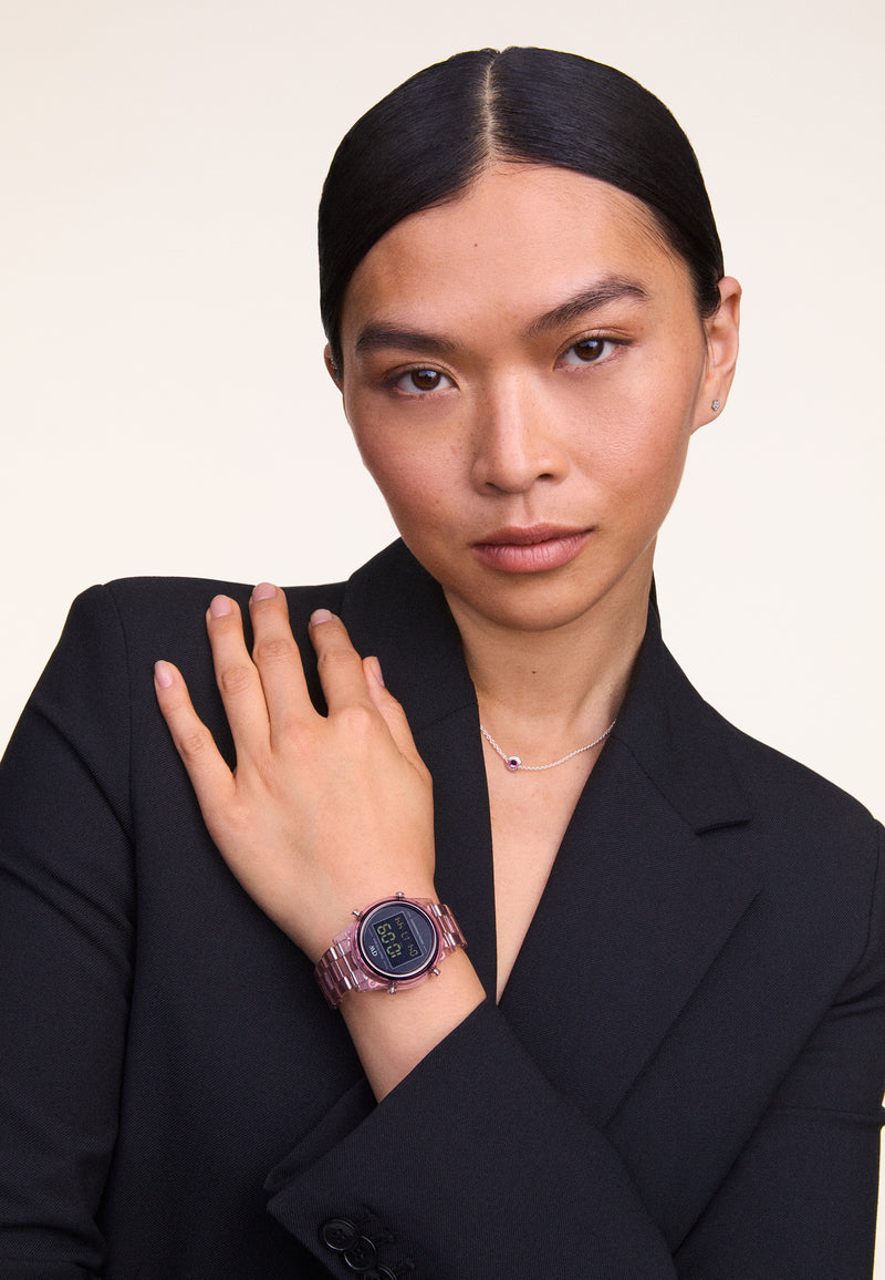 Digital Watch Dark Pink Dark Pink