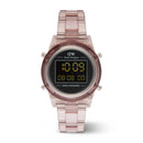Digital Watch Dark Pink Dark Pink