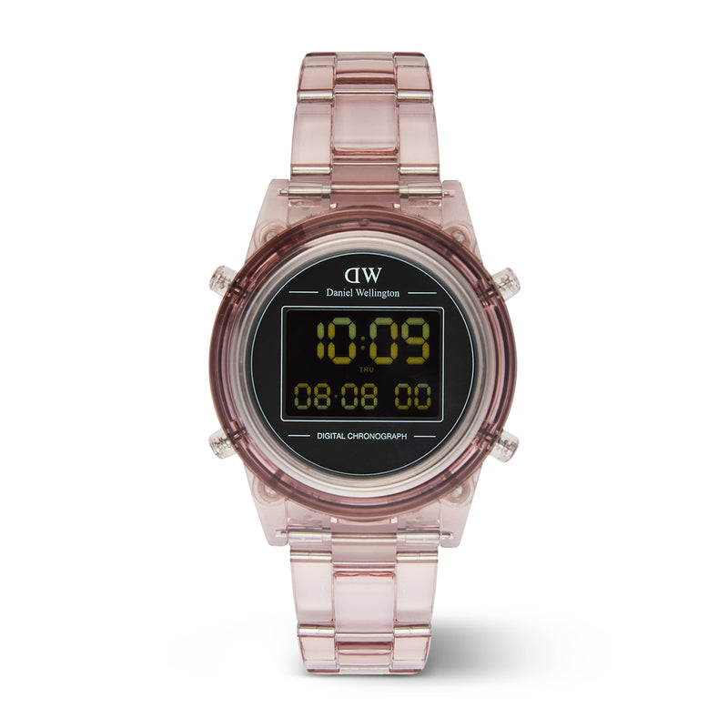 Digital Watch Dark Pink Dark Pink