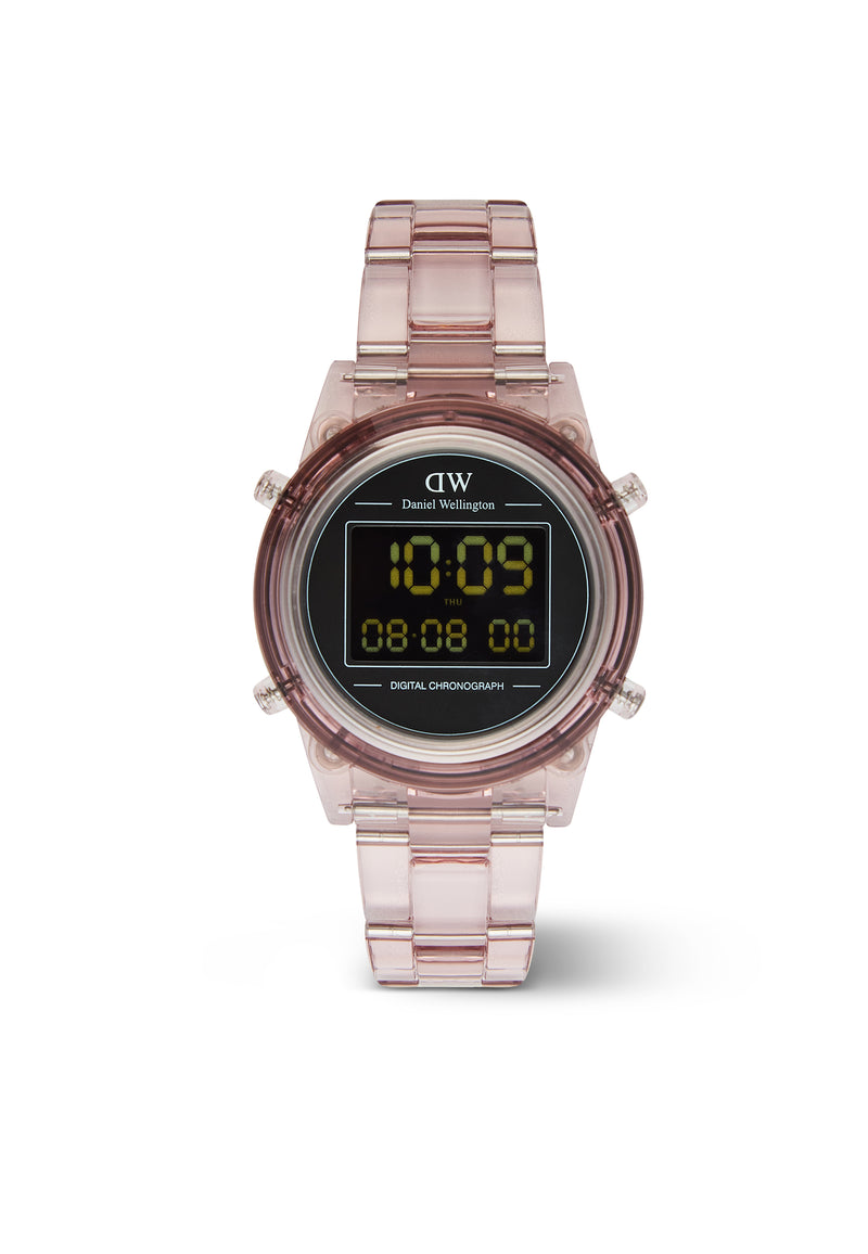 Digital Watch Dark Pink Dark Pink