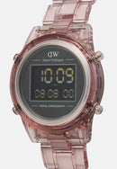 Digital Watch Dark Pink Dark Pink
