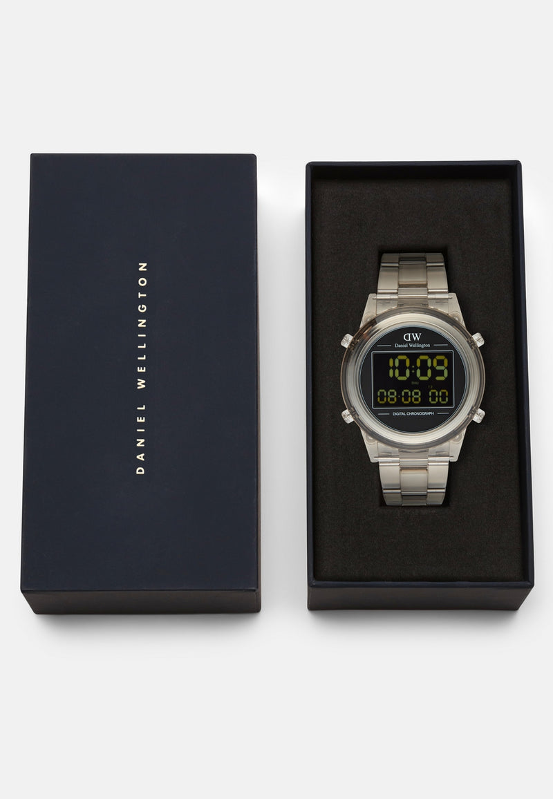 Montre Retro Digital Light Grey