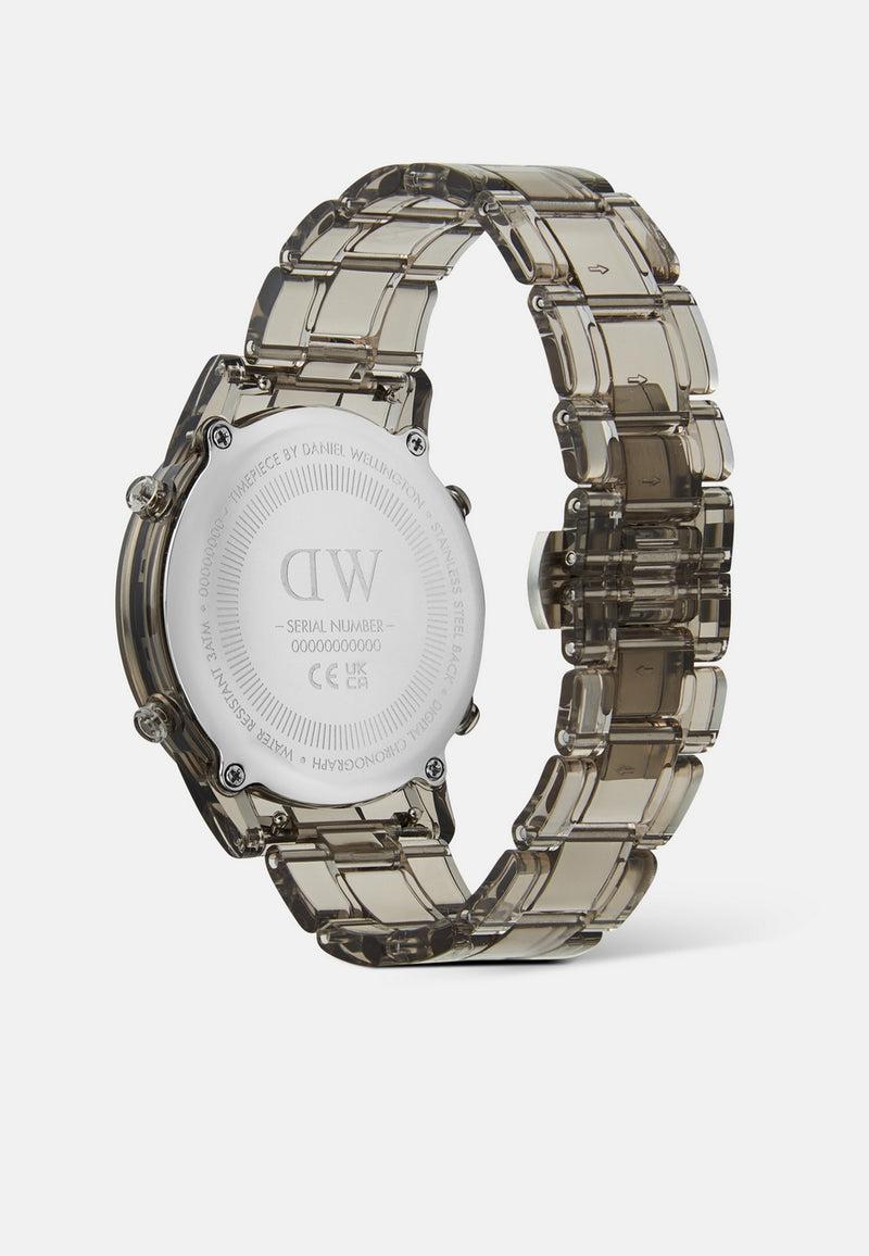 Montre Retro Digital Light Grey