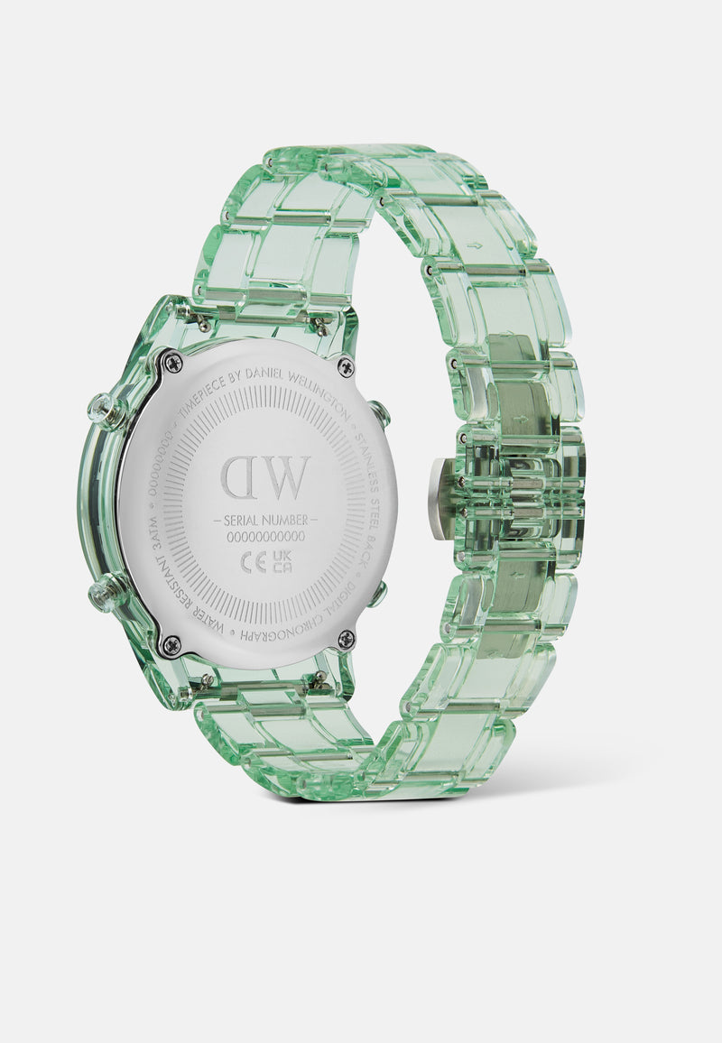 Reloj digital verde claro verde claro