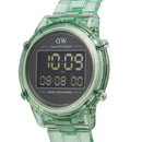 Reloj digital verde claro verde claro