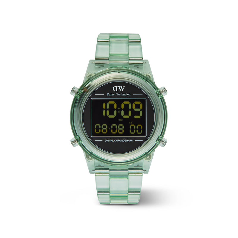 Reloj digital verde claro verde claro