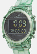 Reloj digital verde claro verde claro