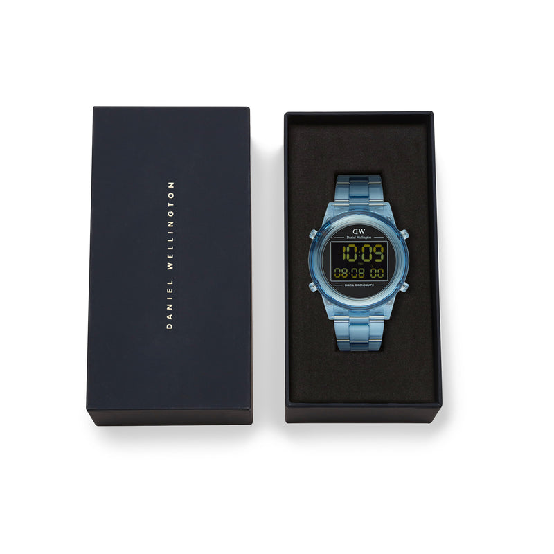 Digital Light Blue Light Blue Watch