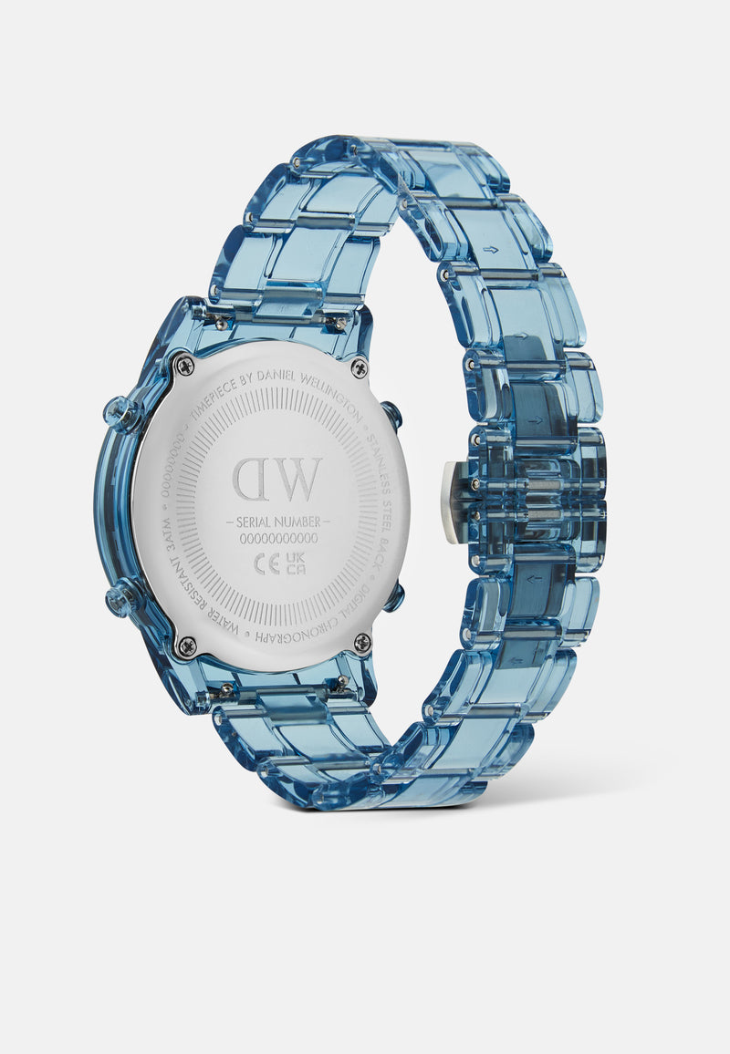 Digital Light Blue Light Blue Watch