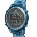 Digital Light Blue Light Blue Watch