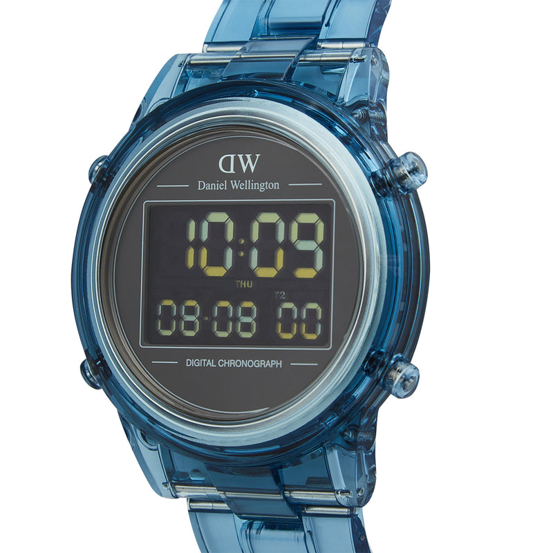 Digital Light Blue Light Blue Watch