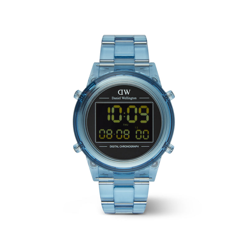 Digital Light Blue Light Blue Watch