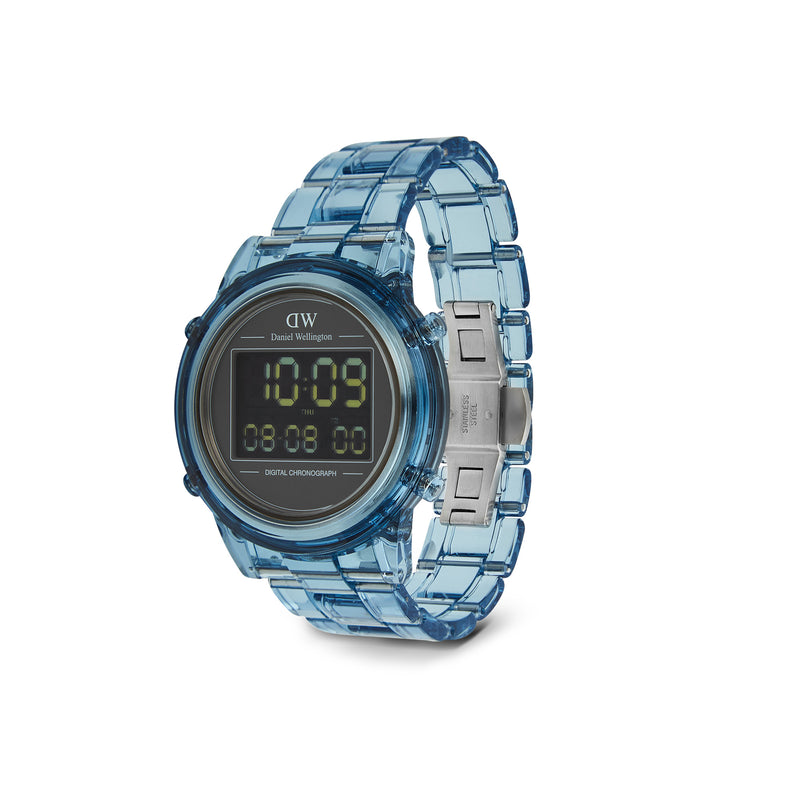 Digital Light Blue Light Blue Watch