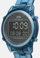 Digital Light Blue Light Blue Watch