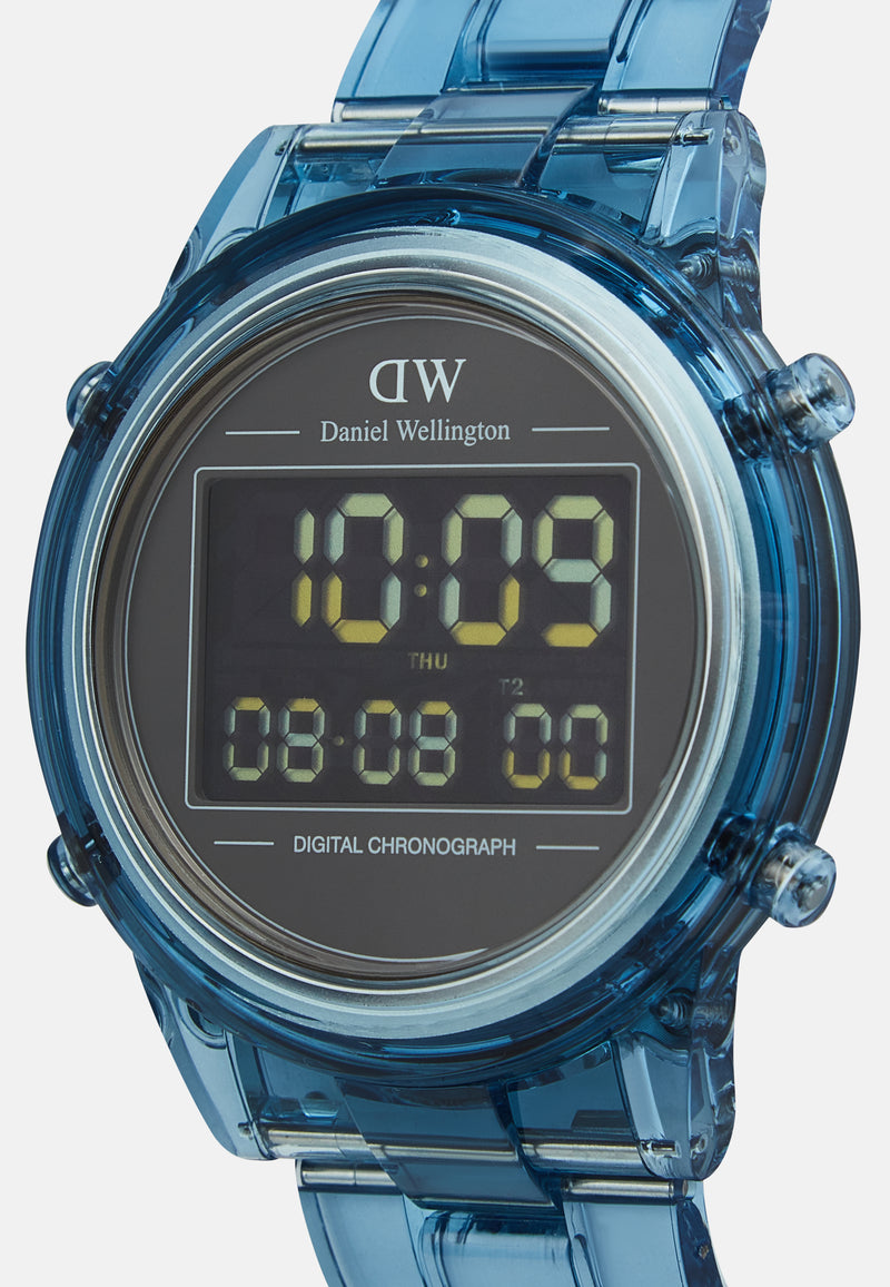 Digital Light Blue Light Blue Watch