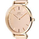 Reloj Petite Reflection de oro rosa