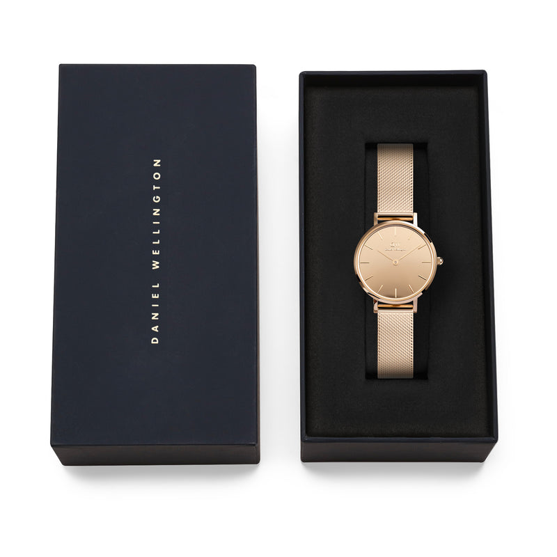 Reloj Petite Reflection de oro rosa