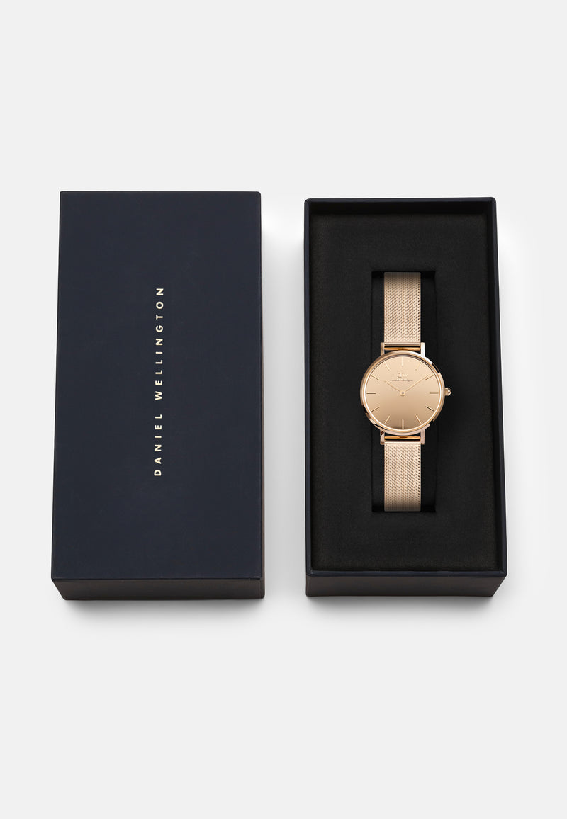 Reloj Petite Reflection de oro rosa