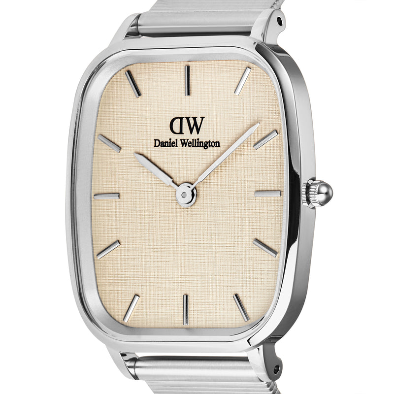 Marlon Sterling Wire Linen Silver Watch