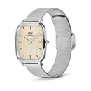 Marlon Sterling Wire Linen Silver Watch