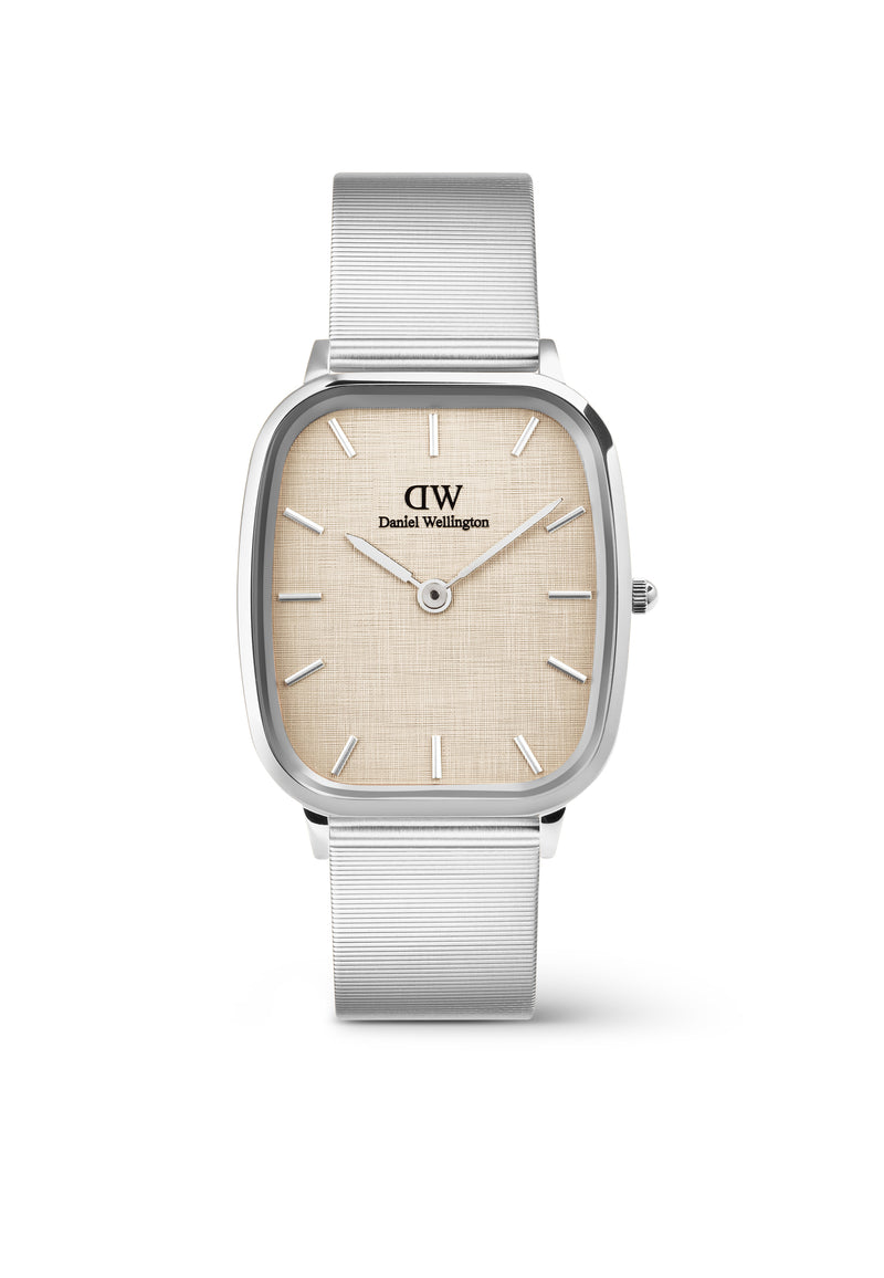 Marlon Sterling Wire Linen Silver Watch