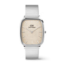 Marlon Sterling Wire Linen Silver Watch