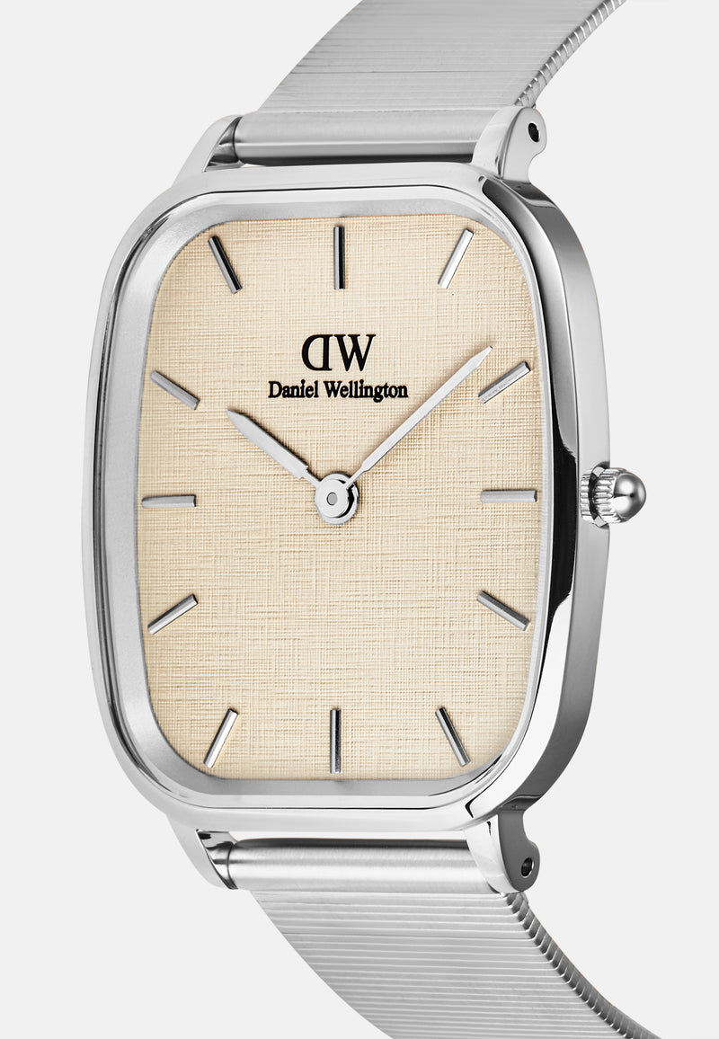 Marlon Sterling Wire Linen Silver Watch