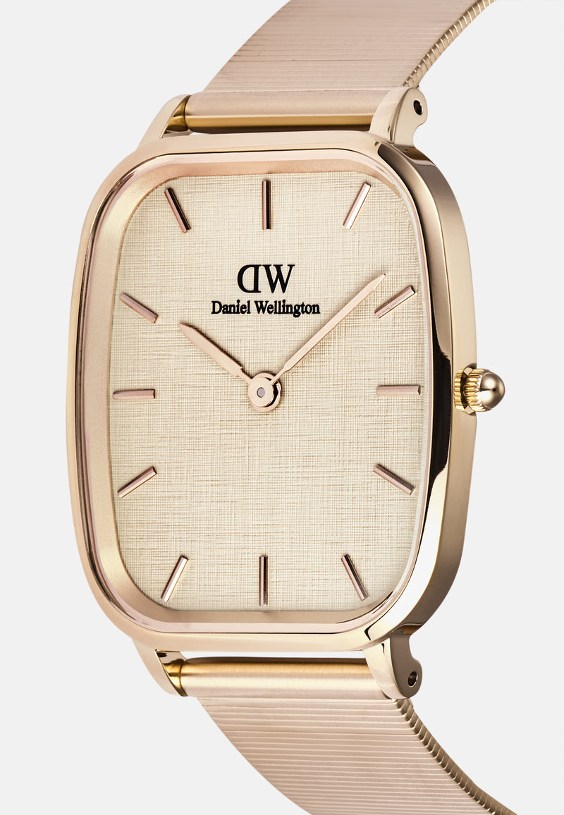 Marlon Melrose Wire Linen Rose Gold Watch