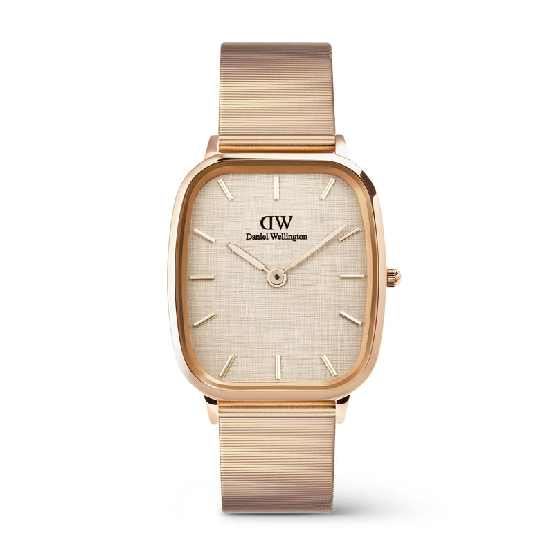 Marlon Melrose Wire Linen Rose Gold Watch