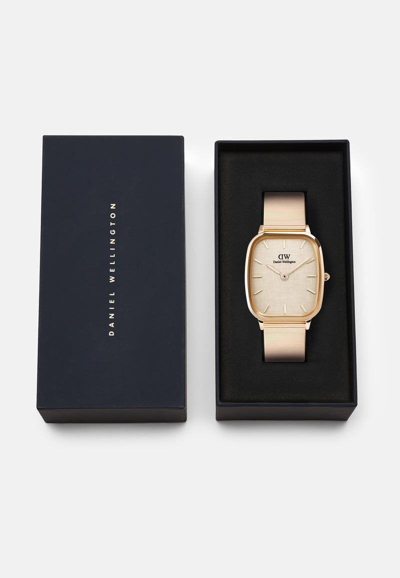 Marlon Melrose Wire Linen Rose Gold Watch