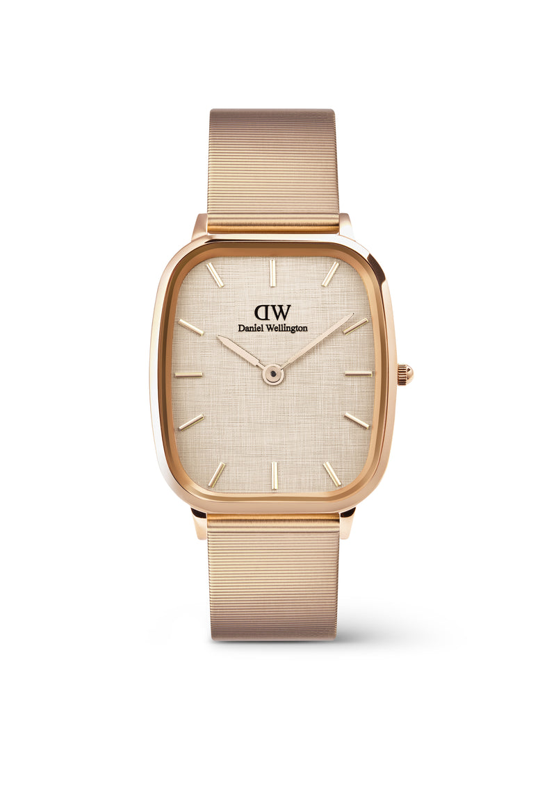 Marlon Melrose Wire Linen Rose Gold Watch