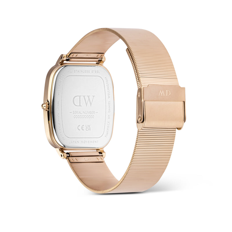 Marlon Melrose Wire Linen Rose Gold Watch