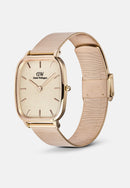 Marlon Melrose Wire Linen Rose Gold Watch